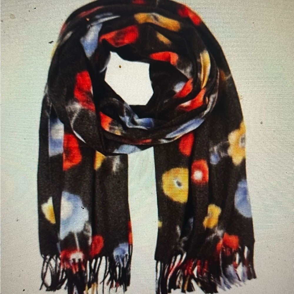 Floral Fringe Scarf by Madeline Love
